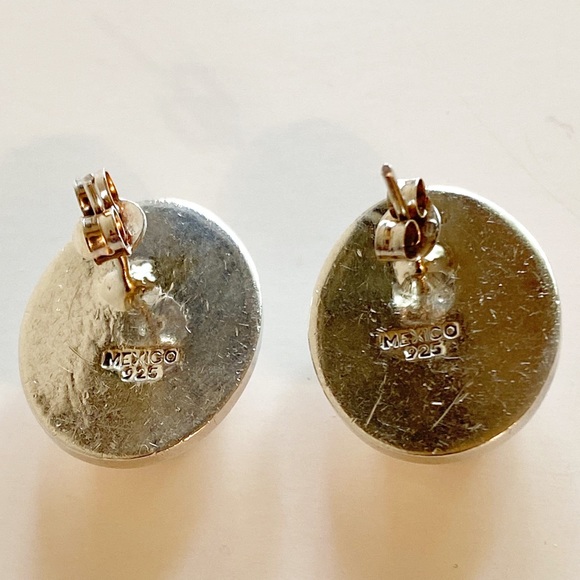 Black Stone 925 Mexico Earrings &  Necklace Set - Picture 8 of 10